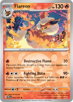 Flareon Poke ball Holo 13